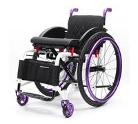 Silla de Ruedas Deportiva Manual Plegable,Ultraligera de Aleación de Aluminio,Extracción con un botón, Silla de ruedas de tránsito,Sillas De Ruedas Autopropulsadas(Seat width 40cm/15.7in,A)