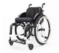 Silla De Ruedas Deportiva, Sillas De Ruedas Deportivas Manuales Plegables con Ruedas Desmontables, reposapiés oscilante,Estética Deportiva, Altura Regulable(Width 36cm/14.1in,Silver gray)