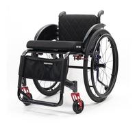 Silla De Ruedas Deportiva, sillas de ruedas manuales autopropulsadas con estructura de aluminio superligera, carga de 100 kg, Silla De Transporte De Ruedas Grandes De Ocio(Seat width 40cm/15.7in,B)