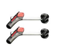 Silla de ruedas eléctrica antivuelco, barras antivuelco ajustables de altura de 7 niveles, accesorio auxiliar de giro para mayor estabilidad y seguridad