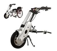 Silla de ruedas eléctrica Cabezal de tracción delantera Silla de ruedas deportiva Silla de ruedas plegable Cabezal de remolque Altura ajustable 8 kg (Silver A)