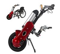 Silla de ruedas eléctrica Cabezal de tracción delantera Silla de ruedas deportiva Silla de ruedas plegable Cabezal de remolque Altura ajustable 8 kg (Red A)