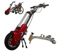 Silla de ruedas eléctrica Cabezal de tracción delantera Silla de ruedas deportiva Silla de ruedas plegable Cabezal de remolque Altura ajustable 8 kg (Red B)