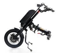 Silla de ruedas eléctrica con cabezal de tracción, silla de ruedas deportiva Manual de tracción ligera de larga distancia y larga resistencia eléctrica (B15ah Connectinthemiddle)