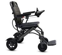 Silla de ruedas eléctrica de fibra de carbono de 19 kg, equipada con tres opciones de batería (6 Ah/10 Ah/20 Ah), compatible con viajes en avión, dos baterías(10AH)