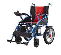 Silla de Ruedas Eléctrica, Doble Motor 360 ° Joystick Batería de Litio Silla de Ruedas de Transporte Plegable Liviana, Sillas de Ruedas Eléctricas para Adultos Mayores, Andador con Andador con As