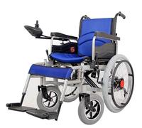 Silla de ruedas eléctrica for adultos con motor dual de 500 W | Diseño plegable | Silla motorizada todoterreno | Opciones de batería de 12 Ah/20 Ah + batería adicional(Blue,12AH)