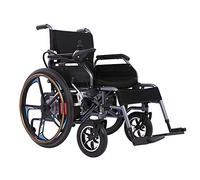 Silla de ruedas eléctrica integrada, ligera, plegable, manual, con joystick, batería de litio, silla de ruedas con transporte eléctrico, sillas de ruedas eléctricas para adultos mayores, andador