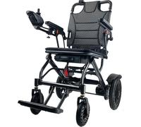 Silla de ruedas eléctrica inteligente para ancianos, scooter portátil totalmente automático de 360 W con alta capacidad de carga de 100 kg, cinturón de seguridad ajustable para un viaje cómodo