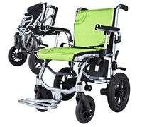 Silla De Ruedas EléCtrica Ligera De 14 Kg, Scooter CóModo Para Discapacitados/Ancianos, DuracióN De La BateríA De 20 Km, Plegable + Controles Duales, Carga De 100 Kg, Controlador De 360°