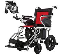 Silla de ruedas eléctrica ligera y plegable, silla de ruedas de ayuda a la movilidad plegable abierta/rápida, potente silla de ruedas de doble motor, segura y fácil de conducir por un extr