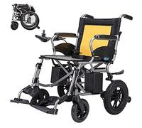Silla de ruedas eléctrica ligera y plegable, silla de ruedas de ayuda a la movilidad plegable abierta/rápida, potente silla de ruedas de doble motor, segura y fácil de conducir por un extr