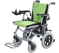 Silla de ruedas eléctrica para adultos, motorizada, plegable, ligera, de aluminio, batería de litio móvil de 14 kg, control dual de 12 millas, apta para ancianos y discapacitados