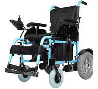Silla de ruedas eléctrica para adultos: silla de ruedas eléctrica plegable, freno electromagnético, ayuda para la movilidad en viajes para transporte todo terreno, ligera