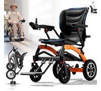 Silla de ruedas eléctrica para adultos, silla de ruedas motorizada plegable ligera, aprobada por aerolíneas, diseño compacto para viajes y uso al aire libre