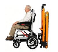 Silla De Ruedas Eléctrica Para Subir Escaleras,Elevador De Escaleras,Silla Plegable Portátil Para Subir Escaleras,Carga Máxima De 350 Lb,Para Pacientes De Edad Avanzada A