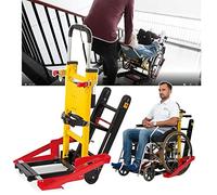 Silla de ruedas eléctrica para subir escaleras, escalador de escaleras con orugas, escalador de escaleras liviano con orugas, atraque/escaleras para sillas de ruedas, carga máxima 440 lb / 2