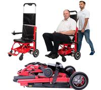 Silla de ruedas eléctrica para subir escaleras, marco de aleación de aluminio de velocidad ajustable, solución de movilidad para el hogar para escaleras con carga máxima de 360 libras