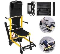 Silla de ruedas eléctrica para subir escaleras, silla de evacuación médica, ayuda de movilidad plegable, funciona con pilas, dispositivos de elevación