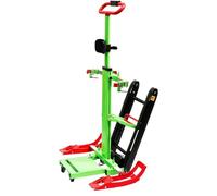 Silla de ruedas eléctrica plegable de 120 W para personas mayores, carrito de escalera ligero con operación simple, fácil de usar