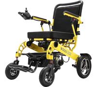 Silla de ruedas eléctrica plegable inteligente para adultos: todo terreno, plegable liviana, motores dobles, potencia portátil, pesa solo 36 libras