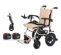 Silla de ruedas eléctrica plegable ligera e inteligente de 14 kg para adultos - control por joystick - potencia robusta - eléctrica o manual - para discapacitados - doble función - fiable y portátil