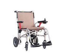 Silla de ruedas eléctrica, plegable, ligera, silla de ruedas plegable y ligera de viaje, silla de ruedas eléctrica plegable con un solo clic, se puede abordar en el avión Peso de todo el vehículo 16,9