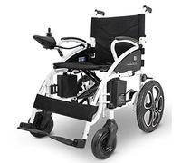 Silla de ruedas eléctrica plegable liviana, joystick inteligente de 360 °, batería de litio, silla de ruedas para transporte eléctrico, sillas de ruedas eléctricas para adultos mayores, andador c