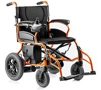 Silla de Ruedas eléctrica Plegable Manual y eléctrica para Personas Mayores, Transporte portátil para Personas Mayores, Cuatro Ruedas para discapacitados, Inteligencia automática