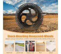 Silla de ruedas eléctrica plegable para adultos, silla de ruedas ligera e inteligente, silla de ruedas motorizada portátil de 12 millas con respaldo abatible y reposapiés elevadores, motores duales de