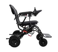 Silla de ruedas eléctrica plegable para movilidad de personas mayores, silla eléctrica de viaje aprobada por aerolíneas con motores duales de 500 W, alcance de 12 millas, marco liviano de 22