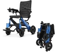 Silla de ruedas eléctrica plegable para personas mayores, silla de ruedas eléctrica multifuncional inteligente, carga de 100kg, duración de la batería de 20km