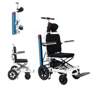 Silla De Ruedas Eléctrica Plegable,Salvaescaleras Eléctrico,Aleación De Aluminio,Capacidad De Carga De 100 Kg,Ayuda para Subir Escaleras para Personas Mayores, Discapacitadas Y Ancianas.