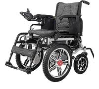 Silla de ruedas eléctrica plegable todoterreno para adultos - Potente silla de ruedas eléctrica de doble motor - Soporta hasta 330 libras - Peso 65 libras