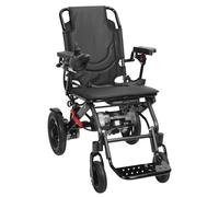 Silla de ruedas eléctrica plegable, ultraligera de 22 kg, rango de viaje de 12 millas, motor de 500 W, silla de ruedas eléctrica todo terreno con neumáticos antiinclinación