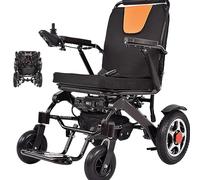 Silla de ruedas eléctrica plegable y ligera para personas mayores - Económica - Potencia del motor 2X250w - Doble absorción de impactos - Tamaño de viaje - Largo alcance - 12 Mi Cruise Range
