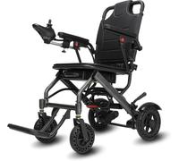 Silla de Ruedas Eléctrica Plegable y Ligera, Pesa Solo 15 kg, Tamaño de Viaje, Aprobada por Aerolíneas, Sistema de Frenado Doble, Sillas de Ruedas Motorizadas Portátiles (Estándar)