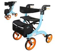 Silla de ruedas eléctrica plegable y ligera, rodador motorizado automático con frenos duales, adecuada para personas mayores y discapacitadas