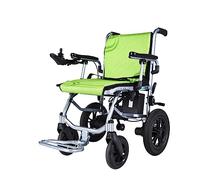 Silla De Ruedas Eléctrica Plegable Y Portátil For Ancianos Discapacitados, Silla De Ruedas Automática Inteligente For Ancianos Que Caminan Hasta 220 Libras (Color : Green)