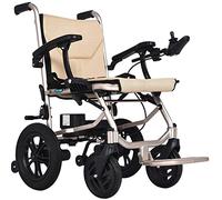 Silla De Ruedas Eléctrica Plegable Y Portátil For Ancianos Discapacitados, Silla De Ruedas Automática Inteligente For Ancianos Que Caminan Hasta 220 Libras (Color : Metallic)
