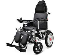 Silla de ruedas eléctrica portátil plegable, silla de ruedas de movilidad reclinable manual/eléctrica, adecuada para mujeres embarazadas discapacitadas adultas que viajan y caminan/A / 120×6