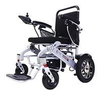 Silla de ruedas eléctrica portátil, silla de ruedas asistida móvil plegable para rehabilitación médica, adecuada para que viajen personas mayores con discapacidad y mujeres embarazadas
