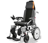 Silla de ruedas eléctrica portátil, silla de ruedas plegable de movilidad asistida para rehabilitación médica, adecuada para mujeres embarazadas de edad avanzada con osteoporosis