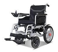 Silla de ruedas eléctrica, Silla de ruedas plegable y liviana Silla de ruedas automática para personas mayores con discapacidades Motores duales plegables livianos Reposabrazos traseros Controlador in