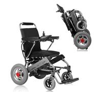 Silla De Ruedas Eléctrica, Silla Eléctrica Plegable Ultraportátil, Scooter De Movilidad Deportiva For Personas Mayores, Ruedas Traseras De 12 Pulgadas, Con Reposapiés Abatible(20a/25km)