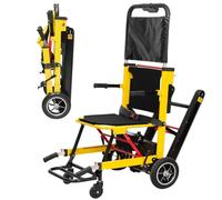 Silla De Ruedas EléCtrica Subir Escaleras Silla salvaescaleras salvaescaleras para personas mayores, silla salvaescaleras portátil y plegable, batería de litio de 13 Ah, capacidad de carga d