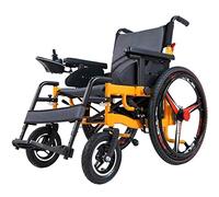 Silla de ruedas eléctrica súper resistente, plegable, batería de polímero de iones de litio, energía eléctrica o uso como silla de ruedas manual, alcance de hasta 15 millas