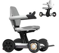 Silla de ruedas eléctrica todo terreno, ligera, plegable con motores duales de 250 W, edición limitada, diseño motorizado eléctrico para adultos