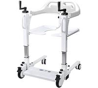 Silla de ruedas elevadora de pacientes para el hogar, silla de transferencia portátil con asiento dividido de 180°, cómoda junto a la cama, baño, silla de ruedas, inodoro, ayuda de transferencia para