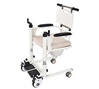 Silla de ruedas elevadora de pacientes Silla Turno Elevable Manual DispositivoTransferencia Enfermería Ajustable en Altura Silla Baño Inodoro Ancianos Discapacitados